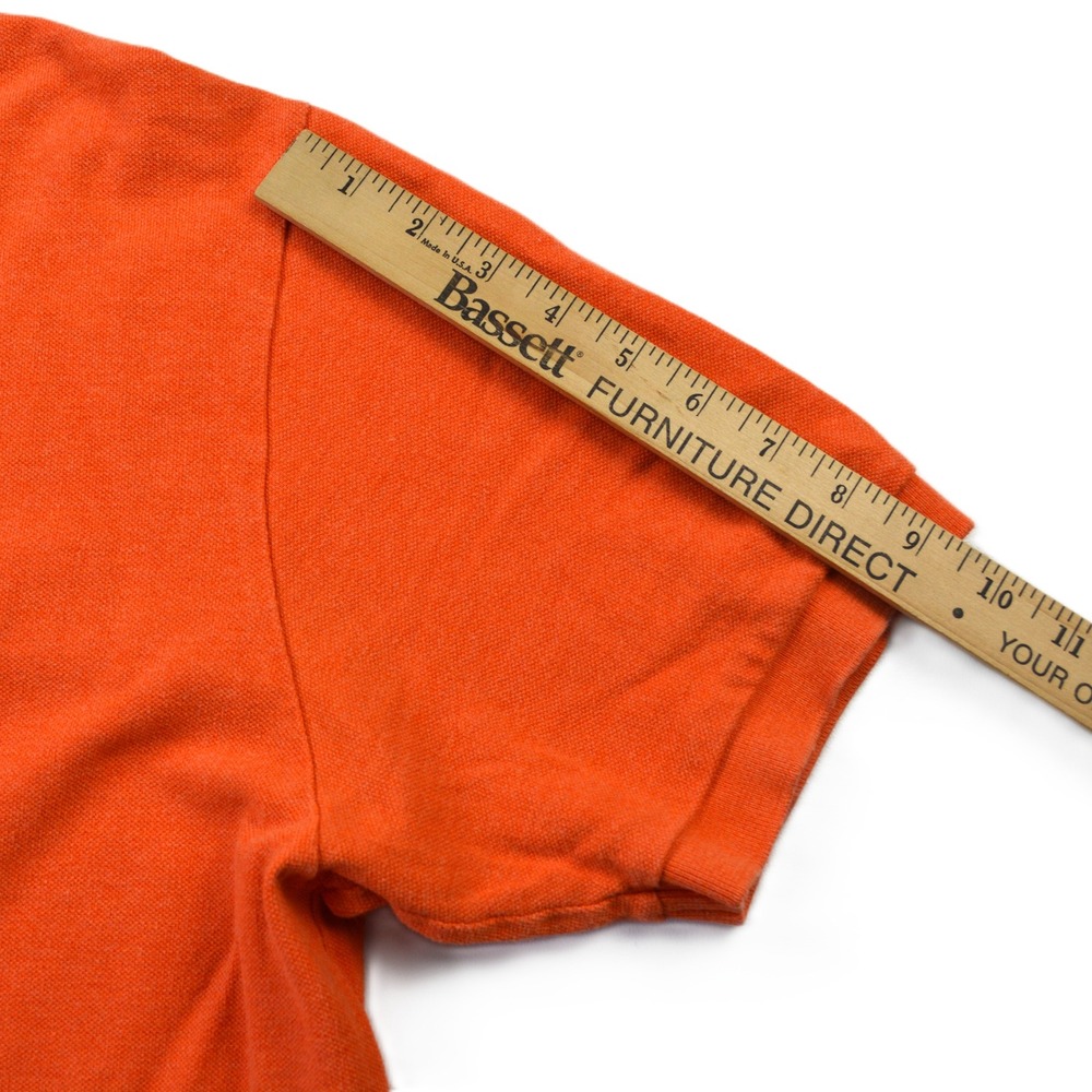 Polo Ralph Lauren Mens XXL Orange Cotton Pique Short Sleeve Pony Logo Polo Shirt - Picture 7 of 9